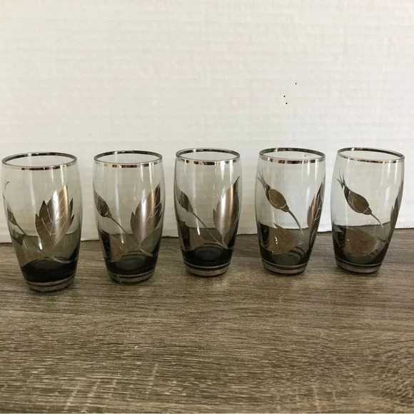 Vtg  Silver Overlay Shot Glasses - Picture 2 of 7
